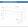 Escritorio P- Oficina Sin Cajon. (opiconal) 1.50 X 0.70 3912