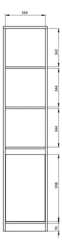 D_727369-MLA89574249859_082025-O.jpg Columna Organizador Linea Niza 183 X 40 X 35- Cpn 040