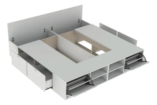 D_728243-MLA95798679240_102025-O.webp Base Box Para Sommier 2.00 X 2.00, Cajones, Zapatero, Baul