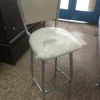 Taburete Banqueta Alta. Asiento Y Respaldo Tapizado
