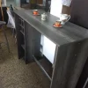 Barra Cocina Desayunador. Melamina. 120 X 102 X 50 Cod. 360