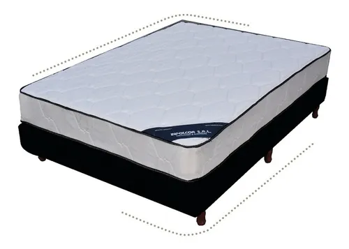 D_730425-MLA43215144834_082020-O.webp Conjunto Sommier Resortes Genova- 140 X 190 X 24- Con Base