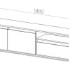 D_731739-MLA52701424201_122022-O.webp Mesa Rack Tv/ Led 80 Niza. 180 X 51 X 35- 2 Ptas, 1 Cajon