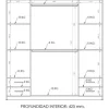 Ropero Placard Organizador 4 Puertas- 4 Cajones- Pac170