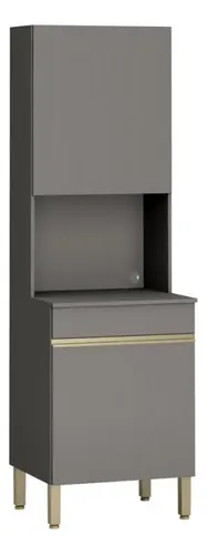 Estantería Line Con 2 Puertas, 193 X 60 Cm Cinza