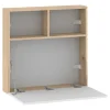 D_732942-MLU75593921145_042024-O.webp Escritorio Habitacion Oficina Juvenil Hogar Flotante Plegable Espacio Reducido Moderno Blanco Y Roble Eco063 Dielfe Blanco / Roble Natural