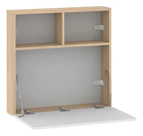 D_732942-MLU75593921145_042024-O.webp Escritorio Habitacion Oficina Juvenil Hogar Flotante Plegable Espacio Reducido Moderno Blanco Y Roble Eco063 Dielfe Blanco / Roble Natural