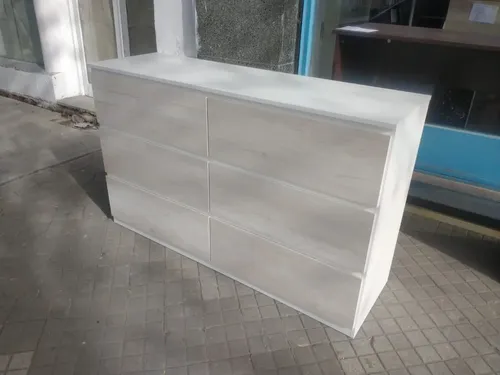 Comoda Chiffonier Cajonera 6 Cajones Mdf- 140 X 85 X 44
