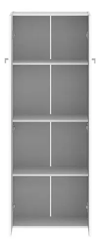 Despensero Cocina Dos Puertas Alacena Organizador 2 Estantes Regulables Blanco Melamina Resistente Multiuso Guardado Hogar Comedor Moderna Fácil Limpieza Kit Antivuelco D060 Dielfe