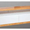 Bahiut Rack Bajo Arkos 1.64 X 0.53- 2 Caj Blanco Con Paraiso