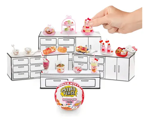 MGA Entertainment Miniverse Make It Mini Food Hello Kitty Muñecas Sanrio Hello Kitty