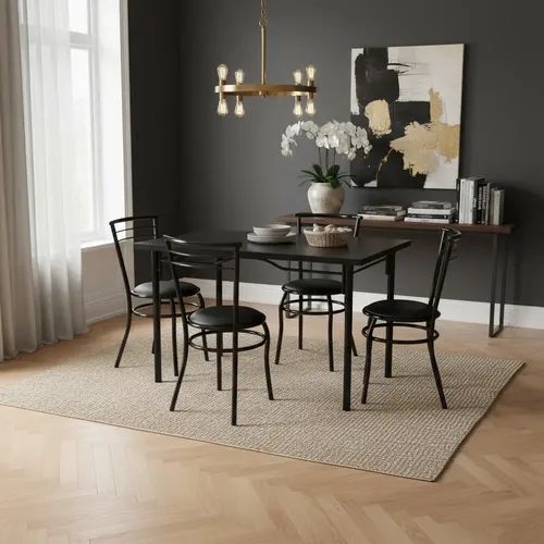 Unico Juego D Cocina Mesa Bar 120 X 70 + 4 Sillas Vienes Cm1