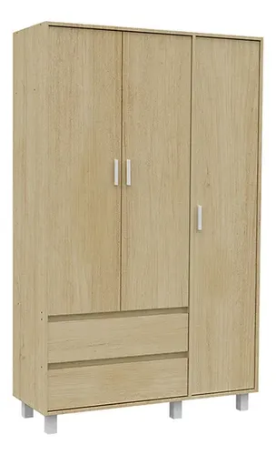 D_735979-MLA109631338817_032026-O.webp Ropero Milenial Geo 3 Puertas, 2 Cajones 118 X 195 X 45