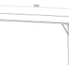 Mesa Cocina Comedor Brooklyn 180 X 82- Melamina. Base Caño