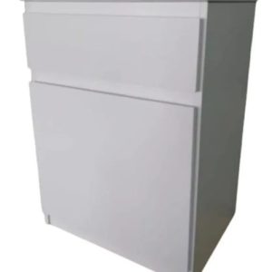 Mesa De Luz Para Sommier- Mdf Laqueado Prisma 70 X 50 X 38