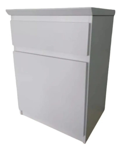 Mesa De Luz Para Sommier- Mdf Laqueado Prisma 70 X 50 X 38