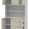 D_737555-MLA106235514118_022026-O.webp Aparador Vajillero Mueble Organizador De Cocina Despensero Color Venezia