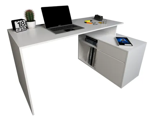 Escritorio Mesa De Pc Organizador Con Mueble Bajo Cod. 3048