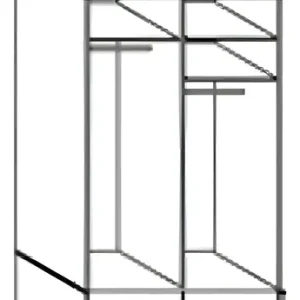 D_737614-MLA95072949050_102025-O.webp Placard Platinum 632 Puertas Corredizas Melamina 121x55x222 Cm