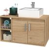 Vanitory Colgante Para Baño Zen Con Mesada- 80 Cm- Dze 03-