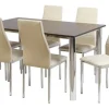 Jgo. De 6 Sillas Caño Cromado Capri. Caño 1 . Tapiz Cuerina