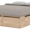 Base Box Para Sommier 140 O 160 X 190- 4 Cajones 2 Zapateros