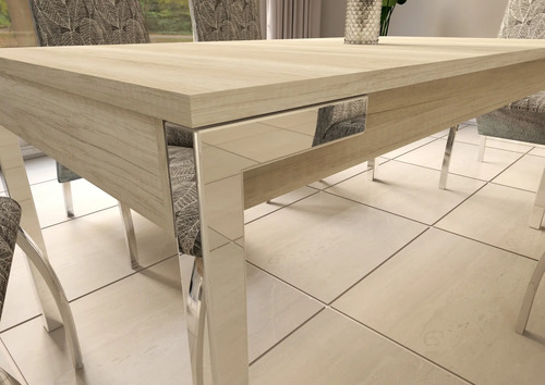 D_739422-MLA82066726455_012025-O.jpg Mesa Cocina Comedor Extensible 180 A 225 X 0.90. B. Cromado