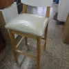 Taburete Banqueta Alta Con Respaldo Madera Cod. 139 Mediterr