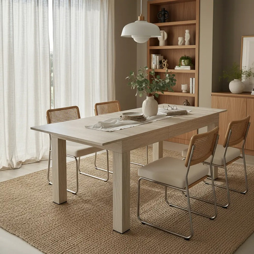 Mesa Trampa Rectangular 1.40 A 185 X 0.90-benicio- Melamina
