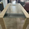 Mesa Cocina 180 X 90. Awen- Patas Melamina Tapa De Vidrio