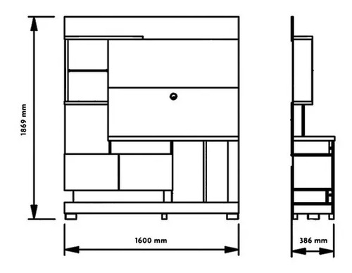 D_744779-MLA31596064385_072019-O.jpg Espectacular Modular Rack Mesa Tv Led 55 Turin 160 X 187