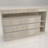 Comoda Cajonera Piacenza 3 Cajones- Aluminio 120- 90- 45