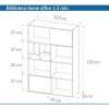 Biblioteca Organizador Con Estantes 103 X 154 X 36- Obl 117