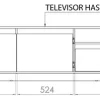 Mesa Rack Tv/ Led 80 Niza. 180 X 51 X 35- 2 Ptas, 1 Cajon