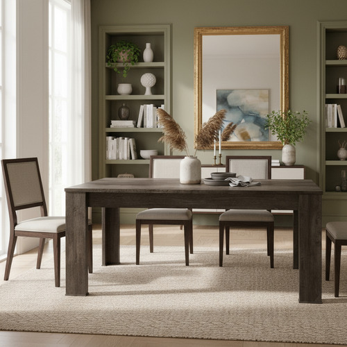 Mesa Fija Rectangular 1.40 X 0.90- Capri- Patas Melamina