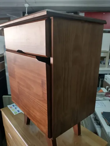 Mesa De Luz 1 Cajon, 1 Puerta. Tipo Escandinava- Cod. 126
