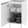 Modulo Complemento Bajo Mesada 1 Puerta. 50 X 85 X 60. Alumn