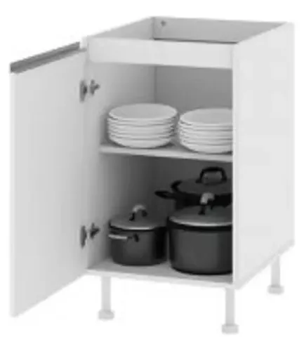 Modulo Complemento Bajo Mesada 1 Puerta. 50 X 85 X 60. Alumn
