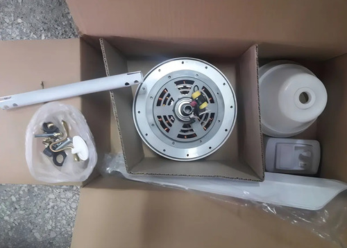 Ventilador De Techo Nacional Selene 4 Palas Chapa Color De La Estructura Blanco Color De Las Aspas Blanco Diámetro 115 Cm 1.15 M