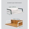 Estante Flotante Con Mensula. Melamina- Caño. 60 X 22 X 10