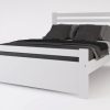 Cama 2 Plazas 140 X 190- Pino Lustrado Cod. 206- Pacifico
