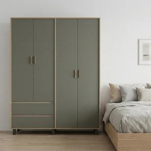 Ropero Milenial Geo 4 Puertas, 2 Cajones 156 X 192 X 45