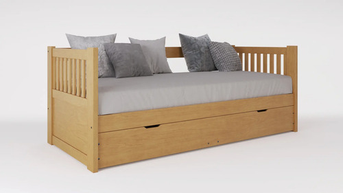Divan Cama Con Carro Cama Mediterraneo Cod. 110 Pino Lustra