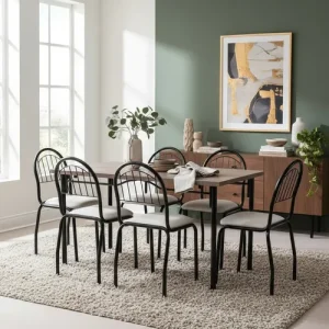 D_751263-MLA93312899611_092025-O.webp Combo Cocina Comedor Mesa Melamina 140 + 6 Sillas Capri. C16