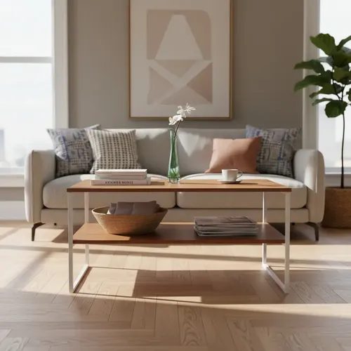 Mesa Ratona De Living Itaca- Laqueada Paraiso- 80 X 50 X 46