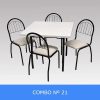 D_752449-MLA31712616363_082019-O.jpg Combo Cocina Mesa Melamina 90 X 90 + 4 Sillas Capri C21