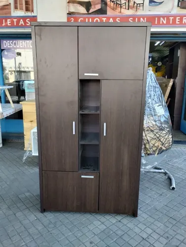 Modular Cristalero Living Comedor Melamina. 1.00 Mt Toledo