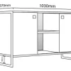 Rack Mesa Para Tv Led 42 - Estructura De Caño- Dst 02