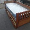 Divan Cama Con Carro Cama Mediterraneo Cod. 110 Pino Lustra
