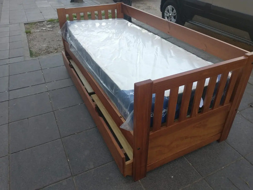 Divan Cama Con Carro Cama Mediterraneo Cod. 110 Pino Lustra